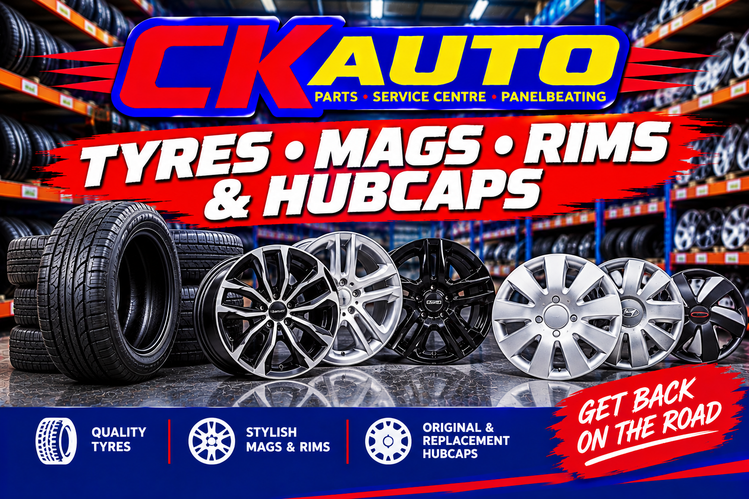 Tyres mags rims hubcaps